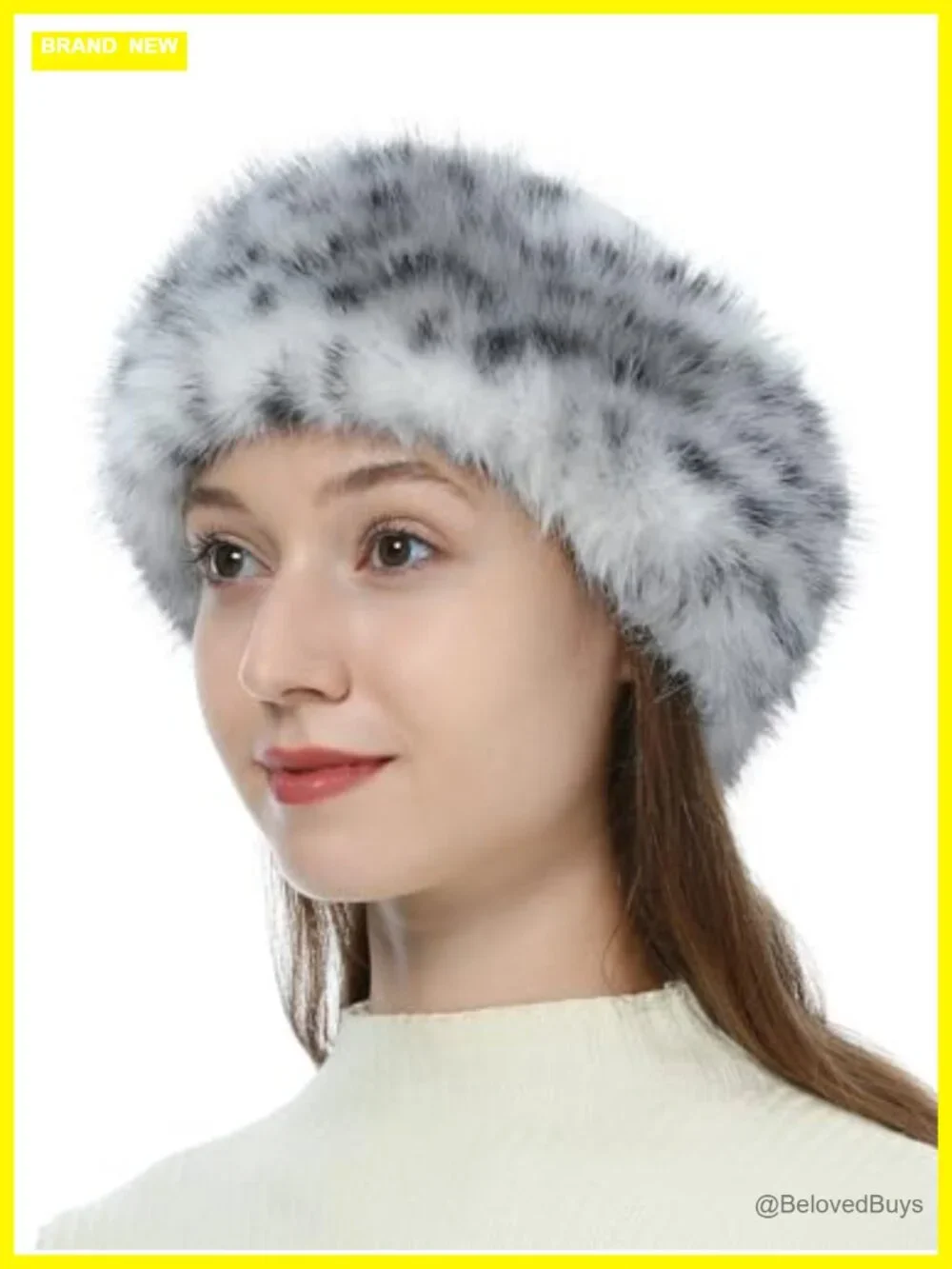 Faux Fur Bucket Hat and Headband 2pc Set